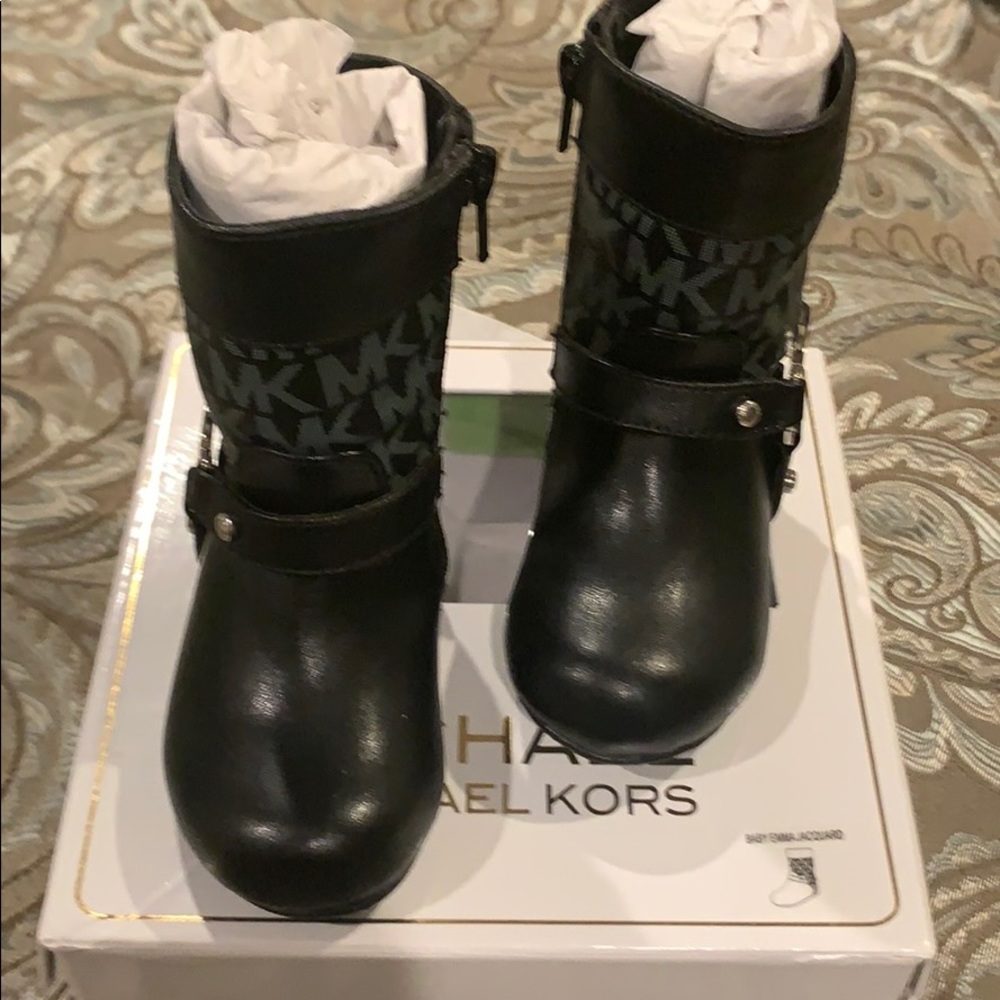 Micheal Kors Toddler Leather Boots